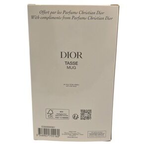 Dior Homme Insulated Tumbler Coffee Mug Tasse Black Lid New With Box